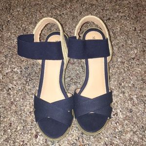 New Merona Navy Wedges